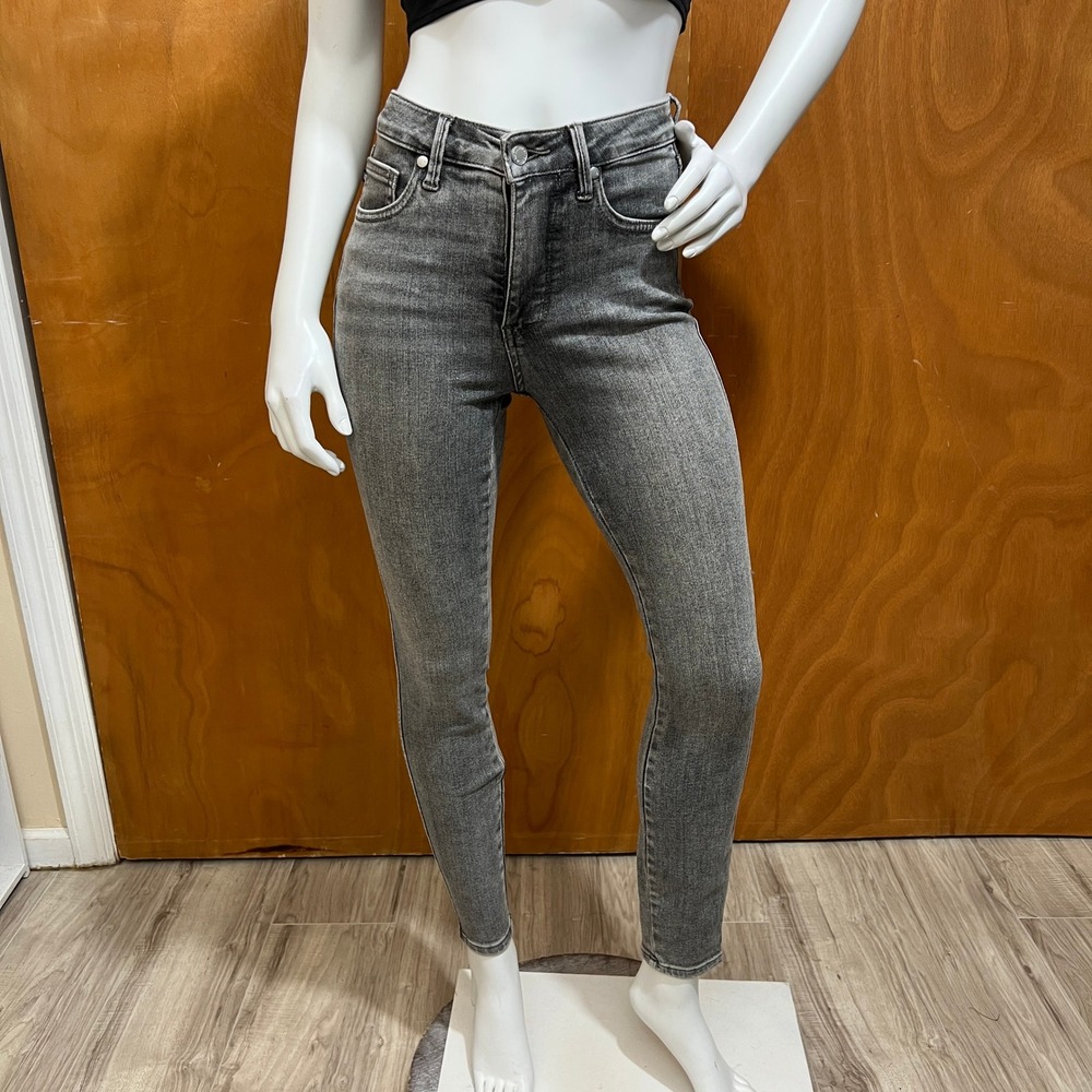 Judy Blue Womens Skinny Fit Jeans Gray Wash Stretch Denim Size 0/24